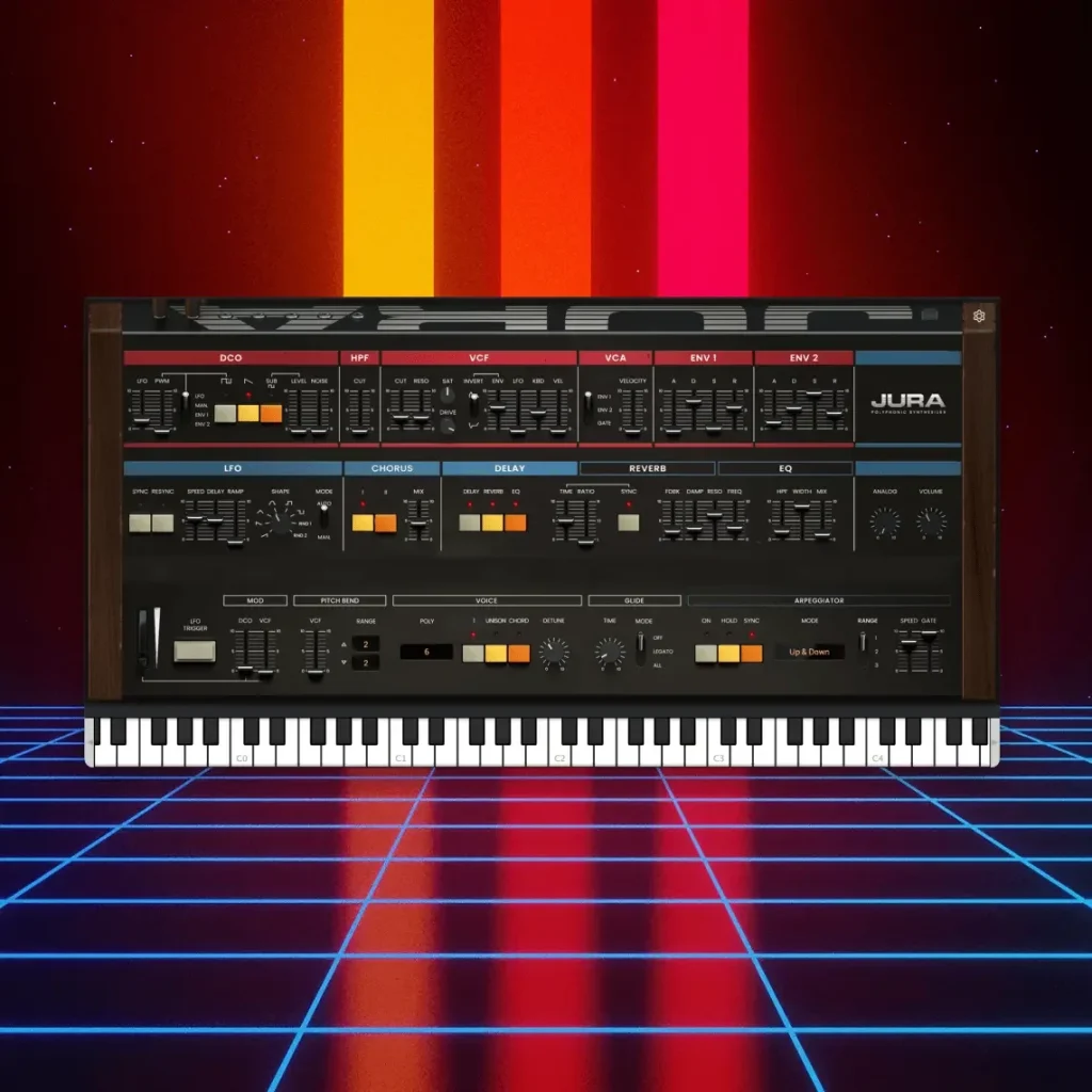AIR Music Technology「Jura」80年代アナログシンセの名機サウンドを現代環境で扱いやすく再構築した万能ソフトシンセ｜DTMプラグインセール