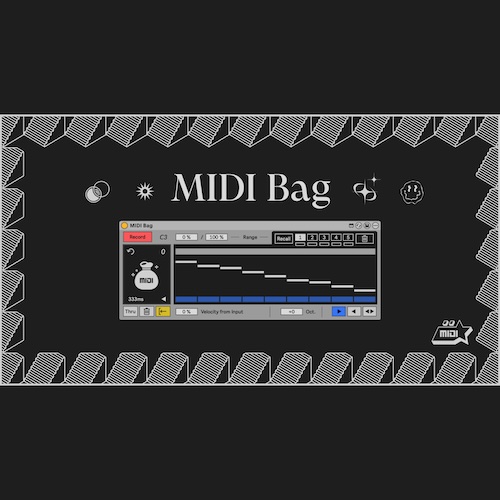 ringtone.tools「MIDI Bag」Ableton Liveで「音程」と「リズム」を別々に扱える！録音したMIDIノートを自由に呼び出せるMax for Liveデバイス｜DTMプラグインセール