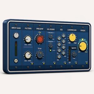 ProAudioGo「VocalStripTool」EQ・コンプレッサー・ディエッサー・サチュレーションを1つにまとめたmacOS向けオールインワンボーカルプラグイン｜DTMプラグインセール