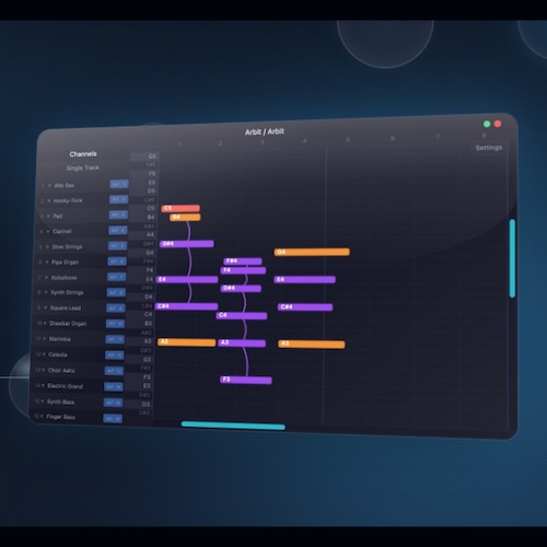 DonutsDelivery「Arbit Free」音同士の“関係性”を使って作曲できる、リンク型ハーモニーシステム搭載の次世代コンポジションワークステーション｜DTMプラグインセール