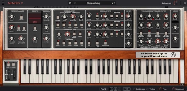 Arturia「Memory V」伝説のMemorymoogを完全再現し、3オシレーターとラダーフィルターによる重厚なアナログサウンドを現代環境で蘇らせるポリシンセ音源|DTMプラグインセール
