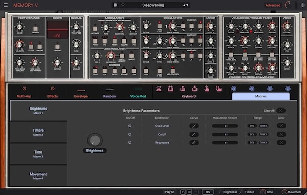 Arturia「Memory V」伝説のMemorymoogを完全再現し、3オシレーターとラダーフィルターによる重厚なアナログサウンドを現代環境で蘇らせるポリシンセ音源|DTMプラグインセール