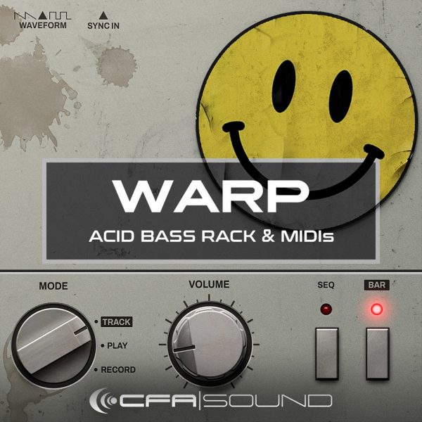 CFA-SOUND「WARP – Acid Bass Rack」25種類のプリセットと30種類のAcid MIDIを収録！Ableton Liveで使える、303系アシッドベース特化ラック｜DTMプラグインセール