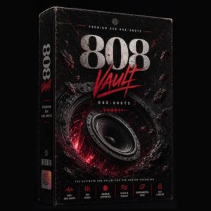Glitchedtones「808 Vault – 100 Premium 808 One-Shots for Trap, Drill, Rage & Hip-Hop Production」Trap・Drill・Rage・Hip-Hop制作で使いやすい808を100種類収録！ミックスしやすく加工耐性も高い808ワンショット集｜DTMプラグインセール