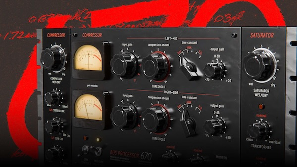 Softube「Bus Processor 670」伝説の670コンプを現代に蘇らせ、真空管ならではの温かみと音楽的なグルー感でミックスをまとめるバスコンプレッサー｜DTMプラグインセール