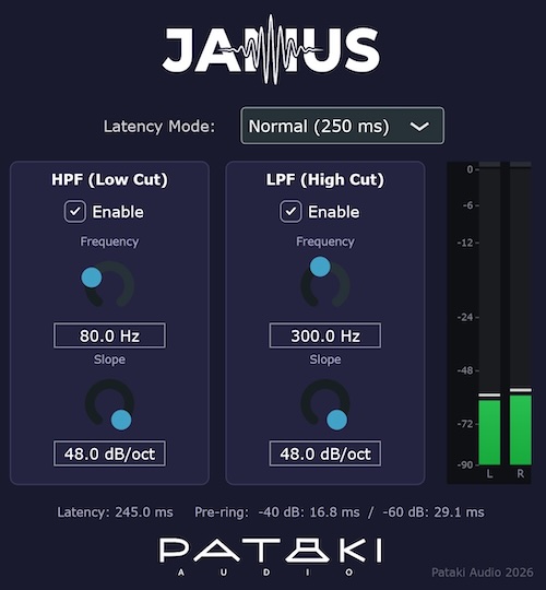 Pataki Audio「Janus、MetaHost、Voicing、Bitscope」リニアフェーズクロスオーバーからTrue Peak解析まで対応する4種類の高機能オーディオプラグイン｜DTMプラグインセール