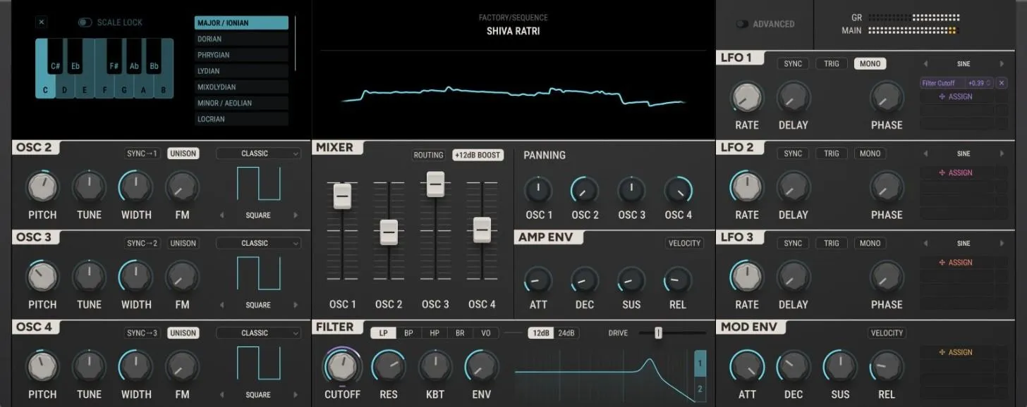 Scaler Music「Carbon Electra 2」スケールロックとコードシーケンサーで誰でも音楽的に作れる、作曲支援型次世代シンセサイザー|DTMプラグインセール