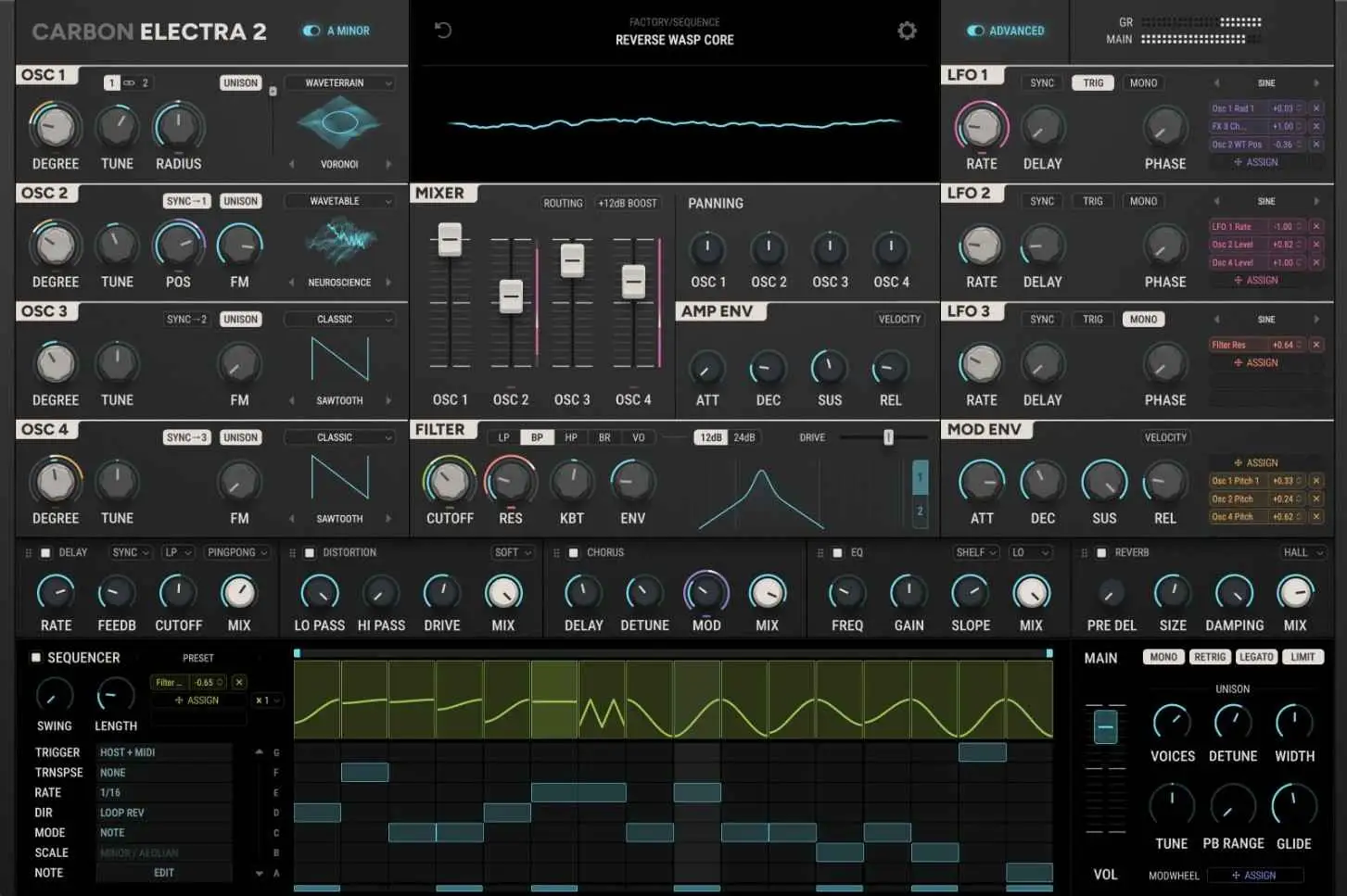 Scaler Music「Carbon Electra 2」スケールロックとコードシーケンサーで誰でも音楽的に作れる、作曲支援型次世代シンセサイザー|DTMプラグインセール