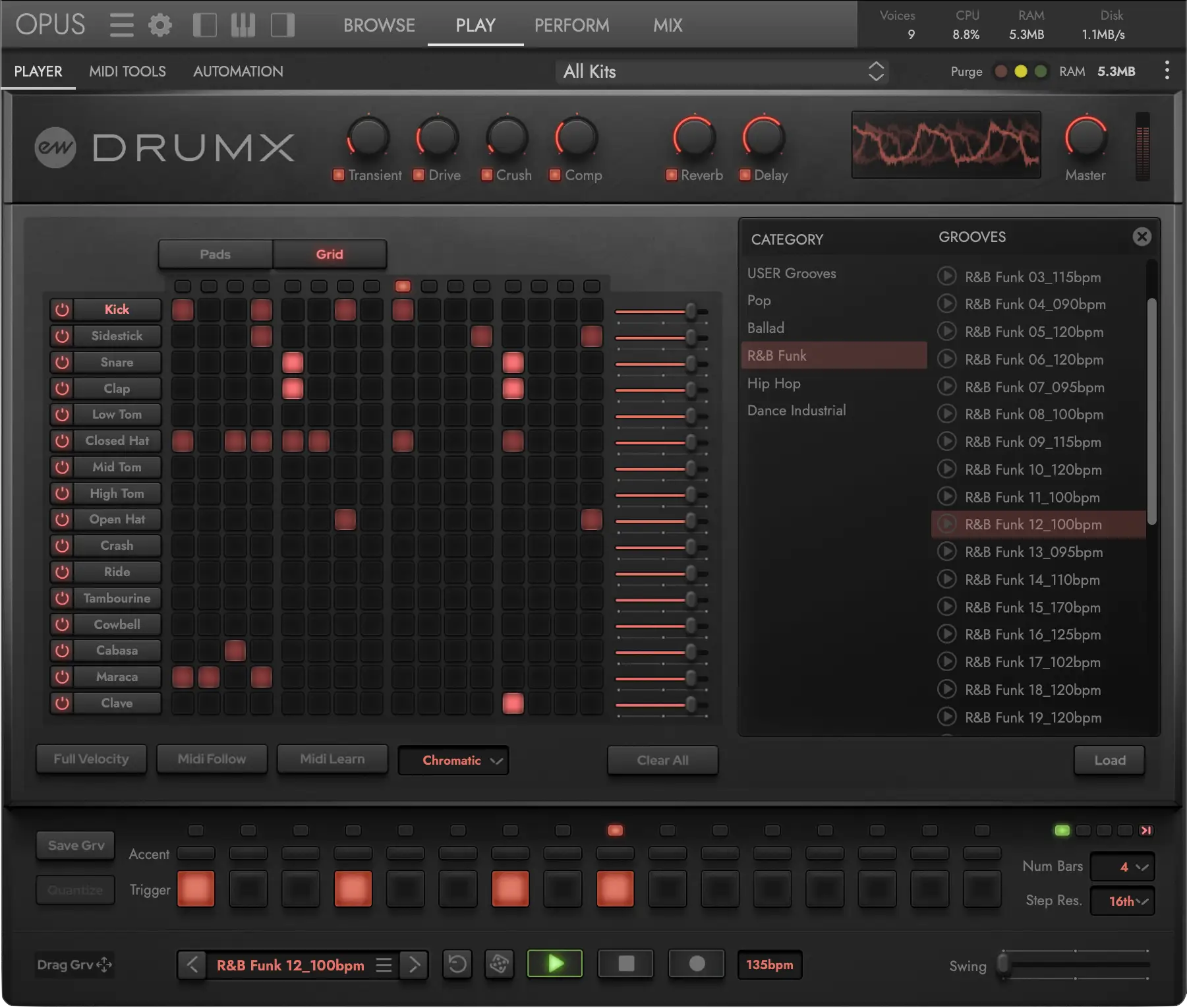 EASTWEST「DrumX」TR-808からLinnDrumまで名機10台を完全収録し、伝説のリズム感をベースに、直感操作で“ノれるビート”を瞬時に構築できるドラム音源｜DTMプラグインセール