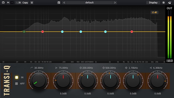 Three-Body Technology「Transi-Q」ドラムやパーカッションのアタックを維持しながら精密な音作りができるトランジェント特化EQ｜DTMプラグインセール