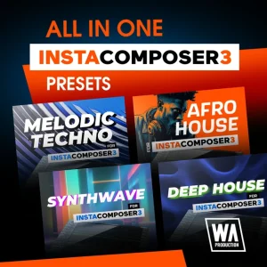 W. A. Production「All In One: InstaComposer 3 Presets」メロディ・コード進行・フック作成のアイデアを増やせるInstaComposer 3向け拡張プリセットコレクション｜DTMプラグインセール