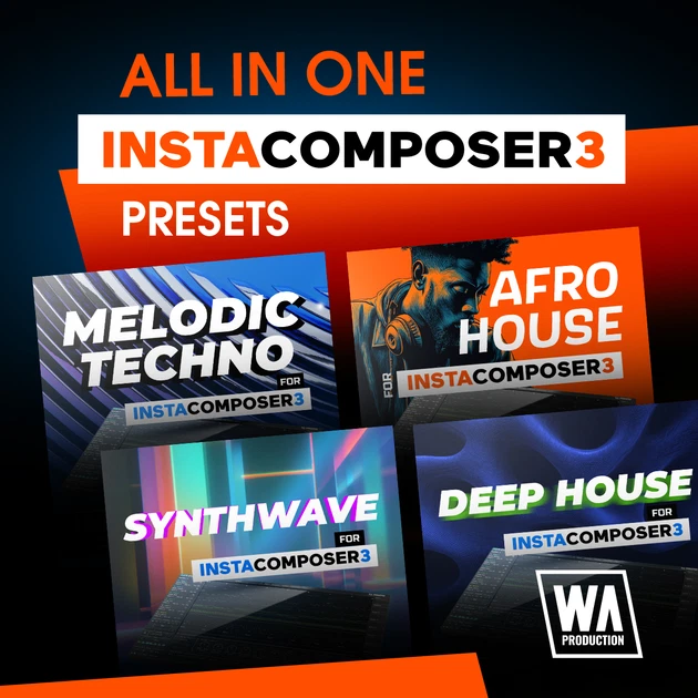 W. A. Production「All In One: InstaComposer 3 Presets」メロディ・コード進行・フック作成のアイデアを増やせるInstaComposer 3向け拡張プリセットコレクション｜DTMプラグインセール