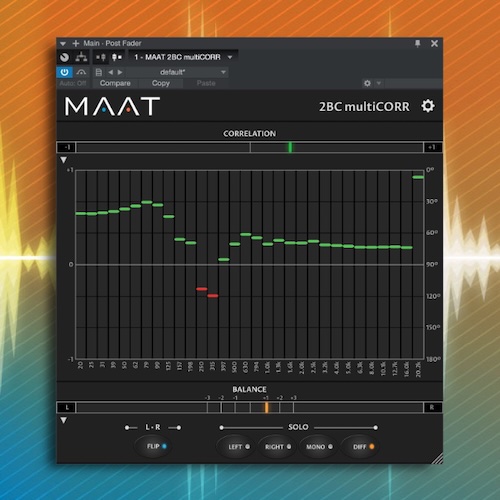 MAAT「2BC multiCORR」31バンドのマルチバンド相関解析で位相問題を可視化できる高機能メータリングプラグイン｜DTMプラグインセール