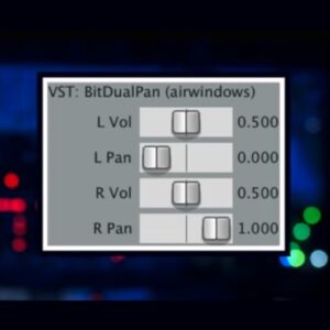 Airwindows「BitDualPan」ビットシフト方式によってデジタル演算を極限まで削減した実験的デュアルパンプラグイン｜DTMプラグインセール