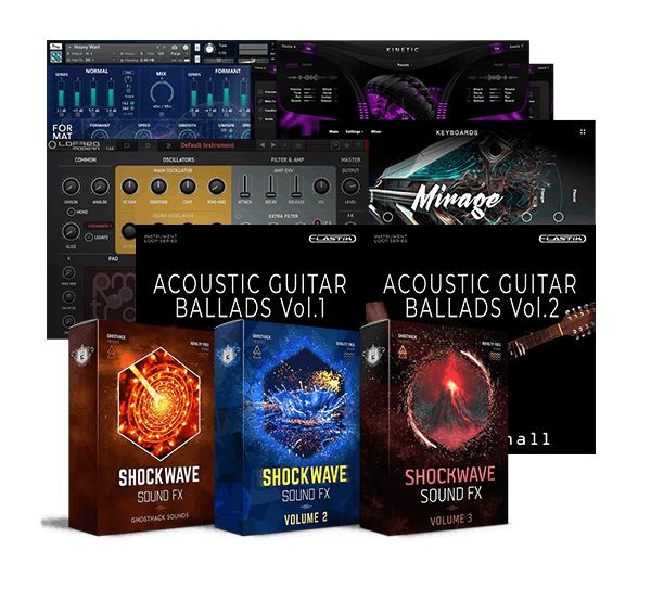 「June Mega Bundle」重厚なアナログシンセサウンドと高品質な効果音ライブラリをまとめて導入できるオールインワン制作バンドル|DTMプラグインセール