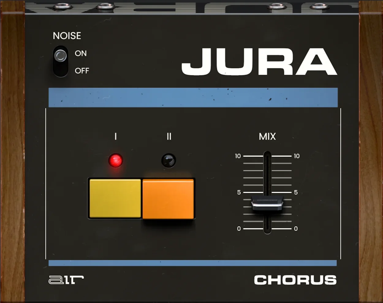 AIR Music Technology「Jura Chorus」80年代アナログステレオコーラスの温かみや広がりを再現し、シンセやギターの存在感を高められるエフェクトプラグイン｜DTMプラグインセール