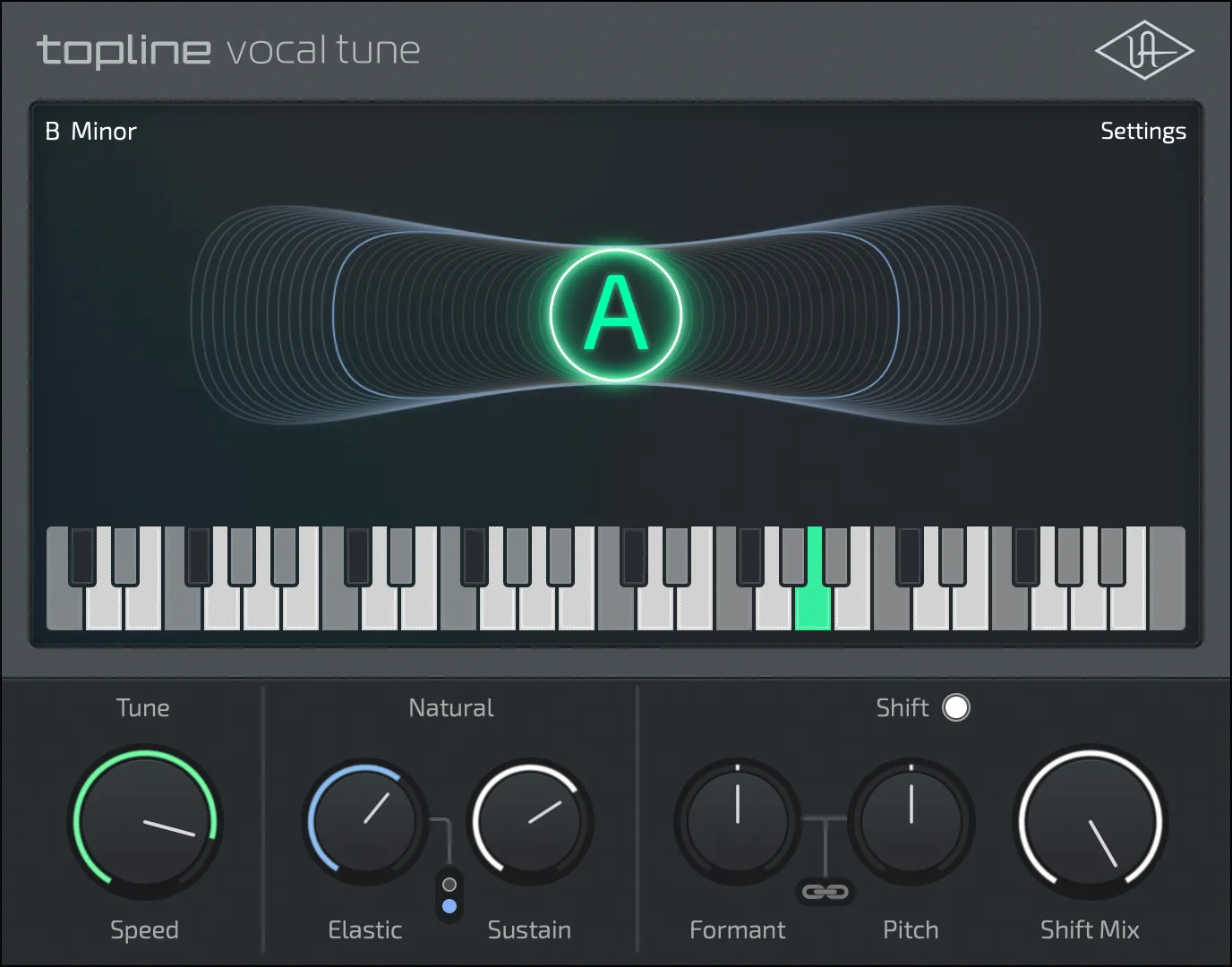 Universal Audio「Topline Vocal Tune」ゼロ遅延で歌いながらピッチ補正できる、自然さとハードチューンを両立した次世代ボーカルチューニングプラグイン|DTMプラグインセール