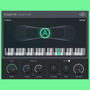 Universal Audio「Topline Vocal Tune」ゼロ遅延で歌いながらピッチ補正できる、自然さとハードチューンを両立した次世代ボーカルチューニングプラグイン｜DTMプラグインセール