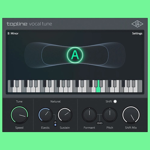 Universal Audio「Topline Vocal Tune」ゼロ遅延で歌いながらピッチ補正できる、自然さとハードチューンを両立した次世代ボーカルチューニングプラグイン｜DTMプラグインセール