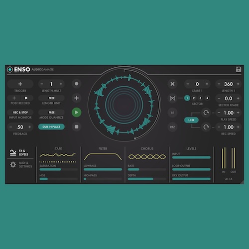 Audio Damage「Enso」｜再生と録音を独立制御し、これまでにない自由なループ制作を実現する高機能ルーパー＆エフェクトプラグイン｜DTMプラグインセール