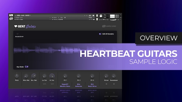 Sample Logic「HeartBeat Guitars」映画音楽・トレーラー・ゲーム音楽制作で活躍！3,271種類のギターループと209種類のプレイアブルキットを収録したシネマティック向けKontaktライブラリ｜DTMプラグインセール