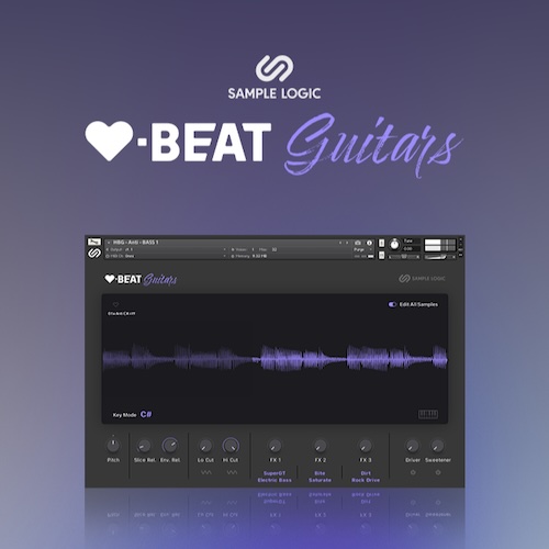 Sample Logic「HeartBeat Guitars」映画音楽・トレーラー・ゲーム音楽制作で活躍！3,271種類のギターループと209種類のプレイアブルキットを収録したシネマティック向けKontaktライブラリ｜DTMプラグインセール