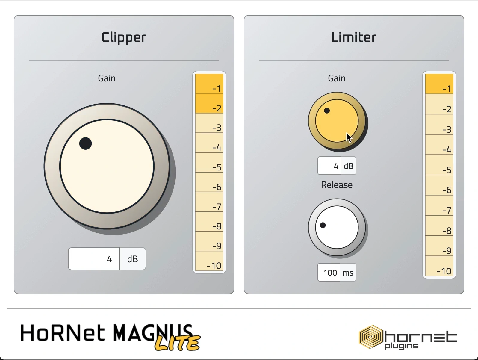 HoRNet Plugins「HoRNet MagnusLite」リミッターとクリッパーを1つに搭載し、手軽に音圧アップとピーク管理を実現できるオーディオプラグイン｜DTMプラグインセール