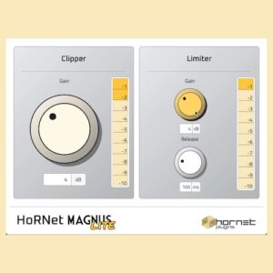 HoRNet Plugins「HoRNet MagnusLite」リミッターとクリッパーを1つに搭載し、手軽に音圧アップとピーク管理を実現できるオーディオプラグイン｜DTMプラグインセール