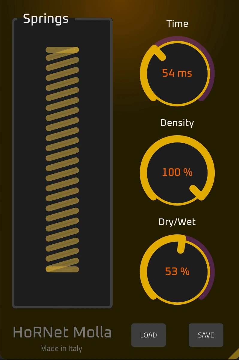HoRNet Plugins「HoRNet Molla」物理モデリングでスプリングリバーブの質感を再現し、ヴィンテージ機材のような個性的な残響を手軽に加えられるプラグイン｜DTMプラグインセール