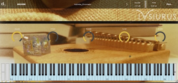 Lasiurus「Kalimba」17キーのカリンバを丁寧にサンプリングした、自然で心地よい響きが魅力の音源|DTMプラグインセール