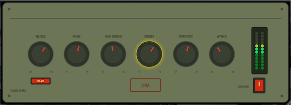 Studio Kozak「LINA」固定4バンドEQとチューブサチュレーションで音に温かみと存在感を加えるチューブEQプラグイン|DTMプラグインセール