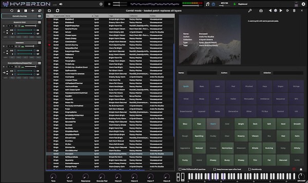 Tracktion「Hyperion」最大16レイヤーのモジュラー構造で無限の音作りを実現する次世代デジタルモジュラーシンセサイザー｜DTMプラグインセール