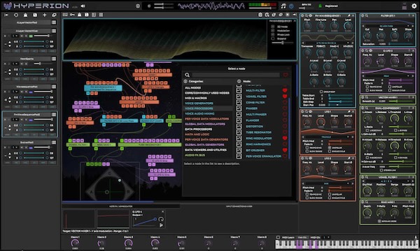 Tracktion「Hyperion」最大16レイヤーのモジュラー構造で無限の音作りを実現する次世代デジタルモジュラーシンセサイザー｜DTMプラグインセール