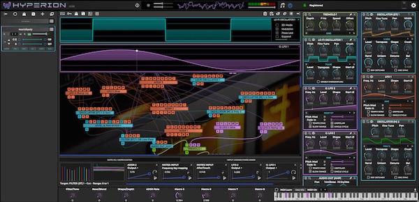 Tracktion「Hyperion」最大16レイヤーのモジュラー構造で無限の音作りを実現する次世代デジタルモジュラーシンセサイザー｜DTMプラグインセール