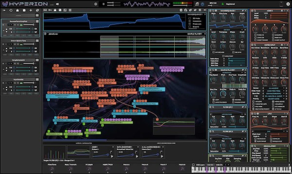 Tracktion「Hyperion」最大16レイヤーのモジュラー構造で無限の音作りを実現する次世代デジタルモジュラーシンセサイザー｜DTMプラグインセール