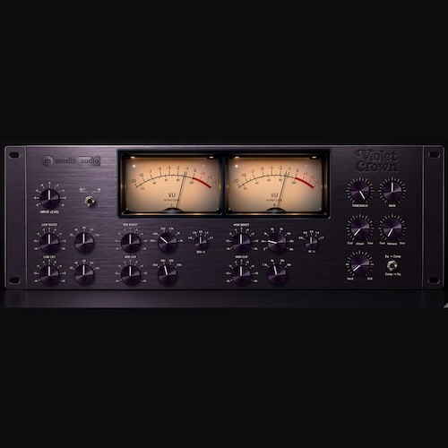 M Media Audio「Violet Crown」3バンドEQとRMSコンプレッサーを搭載し、ミックス全体に自然なまとまりと厚みを加えられるバスコンプレッサー｜DTMプラグインセール