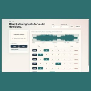 Noisebud「PER」ファイル名や音量差による先入観を排除し、耳だけでミックスやマスタリングを比較できるブラインドリスニングツール｜DTMプラグインセール
