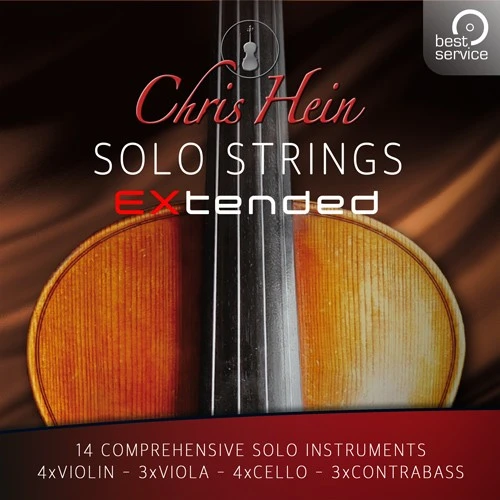 Best Service「Chris Hein Solo Strings Complete」ヴァイオリン・ヴィオラ・チェロ・コントラバスを網羅！約100,000サンプルと豊富なアーティキュレーションでリアルなソロストリングス表現を実現する大規模ライブラリ｜DTMプラグインセール