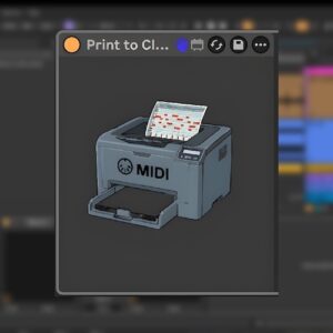 urshs「Print to Clip」Ableton Liveで生成したMIDIノートを自動で記録し、MIDIクリップとして保存できるMax for Liveデバイス｜DTMプラグインセール
