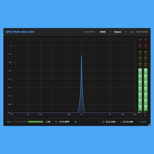 Dusk Audio「Spectrum Analyzer」FFTスペクトラム解析・LUFSメーター・True Peak検出を搭載した高機能オーディオ分析プラグイン｜DTMプラグインセール