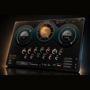 Uryan Modular「Vaelyra Stryn」木材・金属・ガラスのような共鳴を操り、未来的な弦楽器サウンドを生み出せるレゾナント・ストリング＆プラックシンセ｜DTMプラグインセール