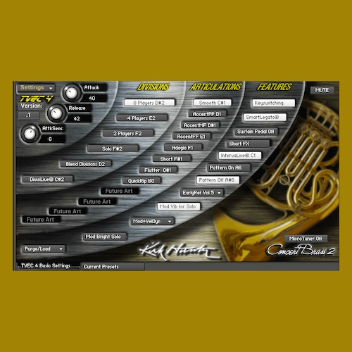 Kirk Hunter Studios「Concert Brass 2」4種類のブラス編成とSmartLegato®を搭載！リアルなレガート表現と柔軟なセクション管理を実現した高機能ブラスライブラリ｜DTMプラグインセール