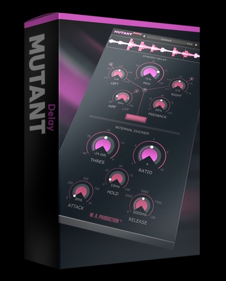 W. A. Production「Mutant Delay」原音の明瞭さを保ちながら深いディレイを実現できるダッカー内蔵ディレイプラグイン｜DTMプラグインセール