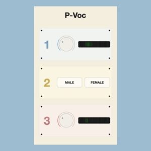 TONAL WORKS「P-Voc」プロが行うボーカルミックスの定番処理をシンプルな操作で再現できるオールインワンプラグイン｜DTMプラグインセール