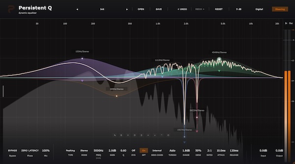 KageProduction「Persistent Q BETA」ミキシングからマスタリングまで対応し、自然な音色調整と精密な周波数補正を実現する高精度EQ｜DTMプラグインセール
