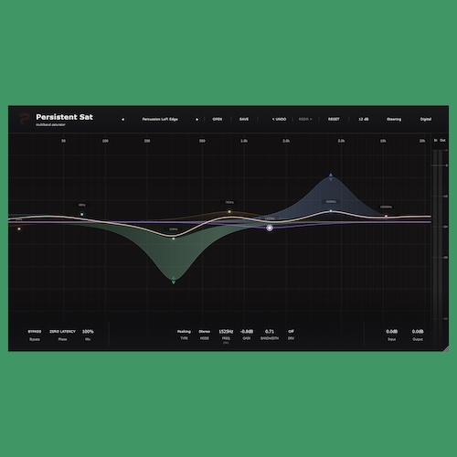 KageProduction「Persistent Saturator BETA」ボーカルやベースの存在感を高めながら自然な倍音を加えられるミックス＆マスタリング向けサチュレーション｜DTMプラグインセール