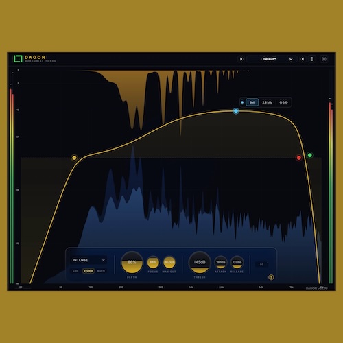 Mercurial Tones「Dagon」耳障りな共振や不快なピークを自動で検出し、音色を保ちながら自然に抑制できるスペクトラルコントロールプラグイン｜DTMプラグインセール