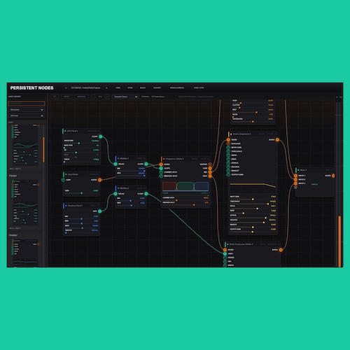 KageProduction「Persistent Nodes BETA」ノード接続で自由なエフェクトチェーンを作れる、ノードベースのサウンドデザインプラットフォーム｜DTMプラグインセール