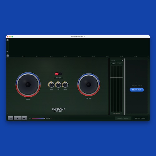 Evertone「Pro DeBleed」ゲートでは不可能だったブリード除去を実現！スペクトル解析でドラムの被りを可視化・制御する革新的ドラム処理ツール｜DTMプラグインセール