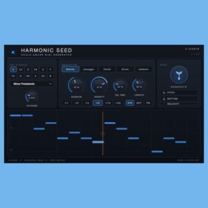 XAUDIO「Harmonic Seed」スケールに沿ったメロディやコード進行を自動生成し、作曲のアイデア作りをサポートするMIDIジェネレーター｜DTMプラグインセール